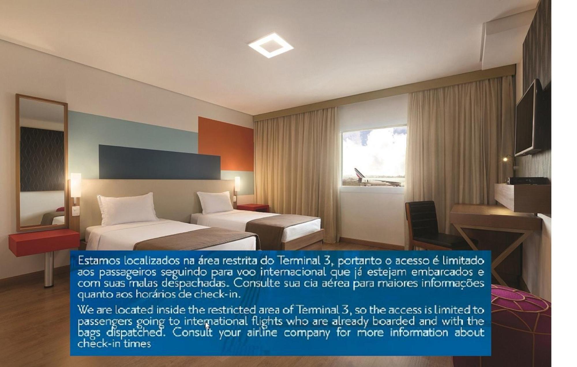 Tryp By Wyndham Sao Paulo Airport - Hotel De Transito Terminal 3 -Lado Ar - Area Restrita A Passageiros Ja Embarcados - Piso 1 กัวรูยุส ภายนอก รูปภาพ