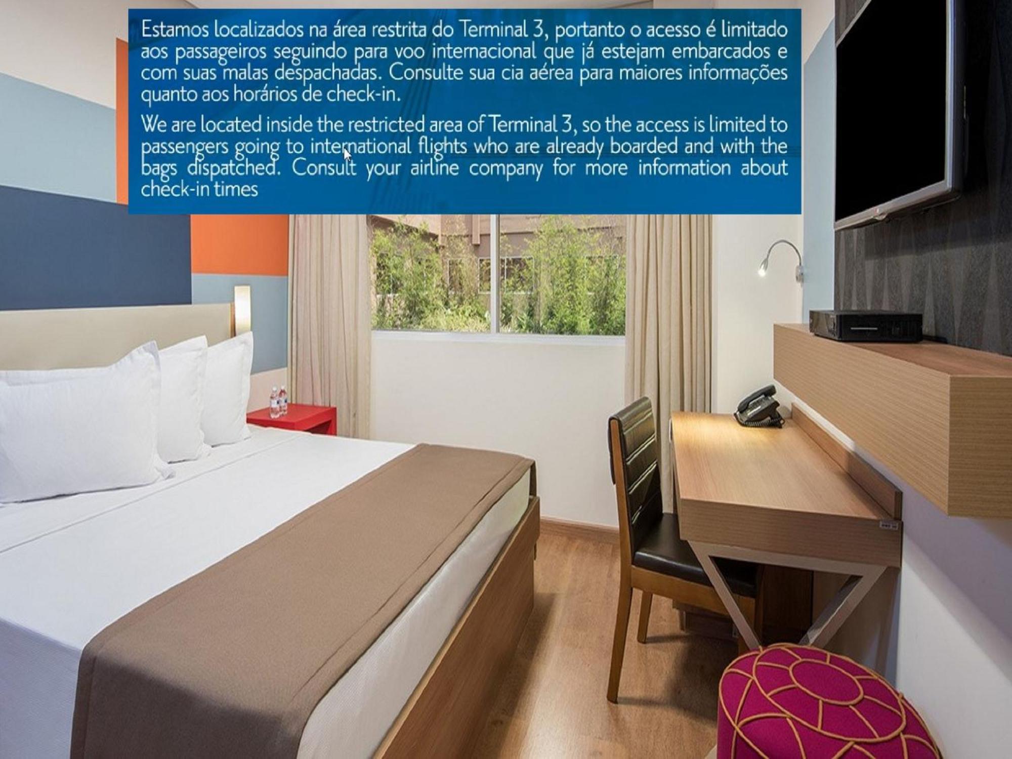 Tryp By Wyndham Sao Paulo Airport - Hotel De Transito Terminal 3 -Lado Ar - Area Restrita A Passageiros Ja Embarcados - Piso 1 กัวรูยุส ภายนอก รูปภาพ